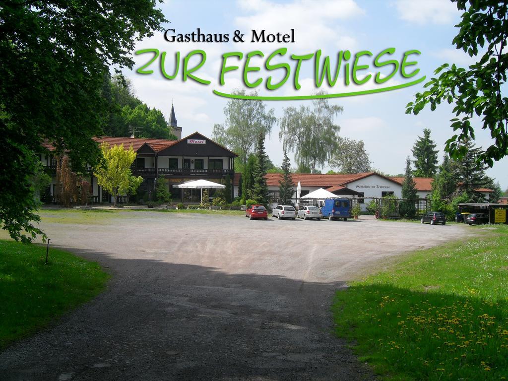 Motel Zur Festwiese Gierstädt Εξωτερικό φωτογραφία